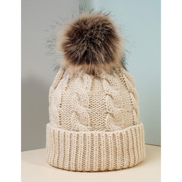 Knit Beanie with Pom Pom - Picture 2 of 4